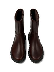 Women's Ground Ankle Boots - Dark Brown