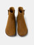 Women's Nubuck Ankle Boots Peu Cami - Medium Brown