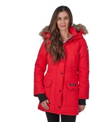 Women's Trillium Parka Jacket - Red
