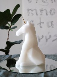 Einar Unicorn Candle White (Scented)