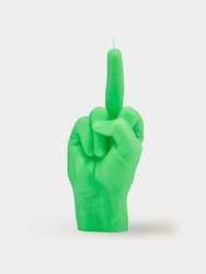 Hand Gesture Candles - F*ck You, Neon Green