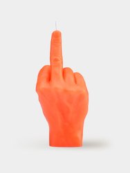 Hand Gesture Candles - F*ck You, Neon Orange - Neon Orange