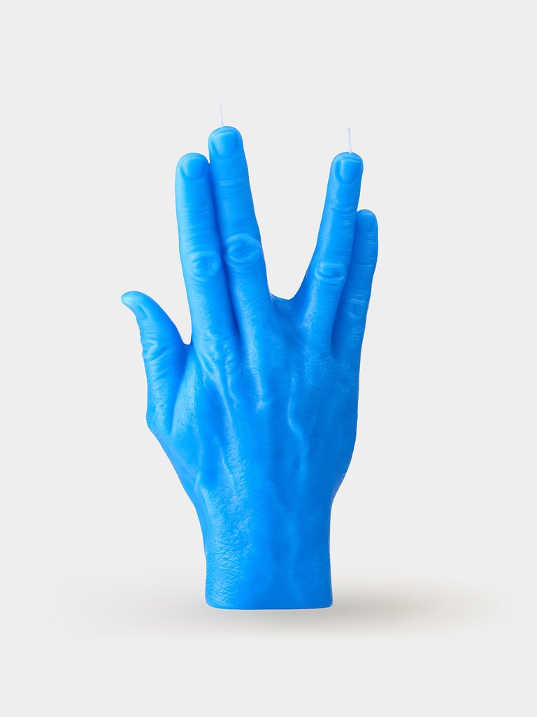Hand Gesture Candles - LLAP : Blue