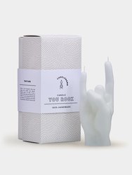 Hand Gesture Candles You Rock, White