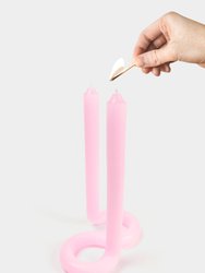 Twist Candle - Light Pink