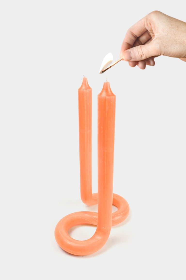 Twist Candle - Orange