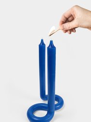 Twist Candle - Royal Blue