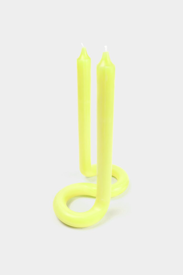 Twist Candle - Yellow - Yellow