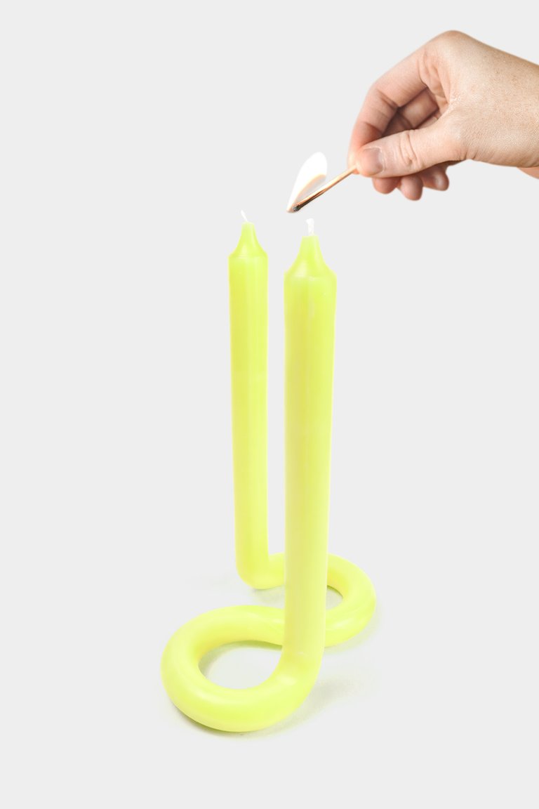 Twist Candle - Yellow