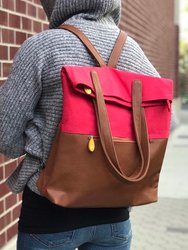 Greenpoint Convertible Laptop & Travel Backpack - Poppy Red/Maple