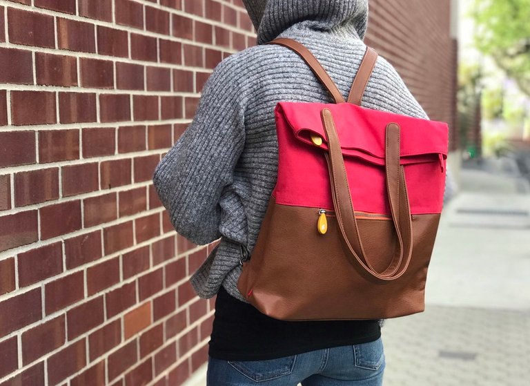 Greenpoint Convertible Laptop & Travel Backpack - Poppy Red/Maple