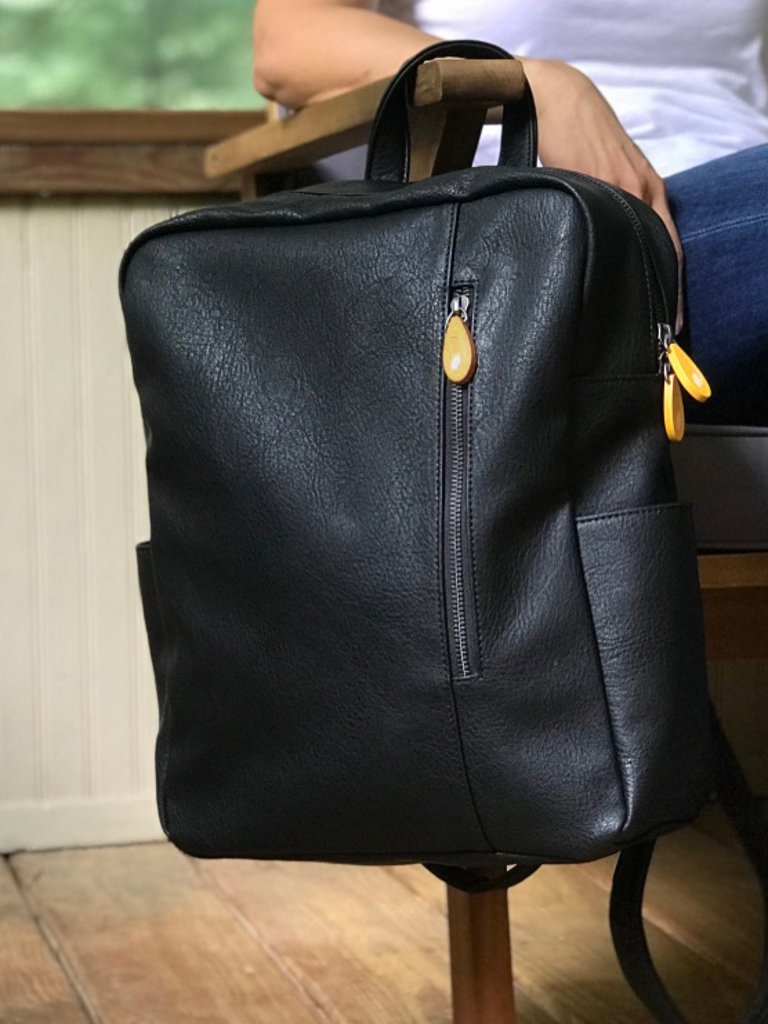 Lenox Vegan Backpack (3 Colors) - Black