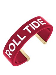 Alabama Crimson Tide Resin Cuff Bracelet - Crimson - Crimson