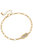 Allison XOXO Chain Bracelet In Two-Tone - Worn Gold