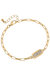 Allison XOXO Chain Bracelet In Two-Tone - Worn Gold