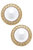Amal Greek Keys Pearl Stud Earrings - Ivory