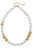 Amber Baroque Pearl & Ball Bead Necklace - Ivory