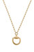 Andie Horsebit Pendant Chain Necklace - Worm Gold
