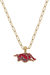 Arkansas Razorbacks Enamel Pendant Necklace - Cardinal