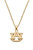 Auburn Tigers 24K Gold Plated Pendant Necklace - Gold