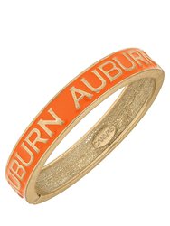 Auburn Tigers Enamel Hinge Bangle - Burnt Orange