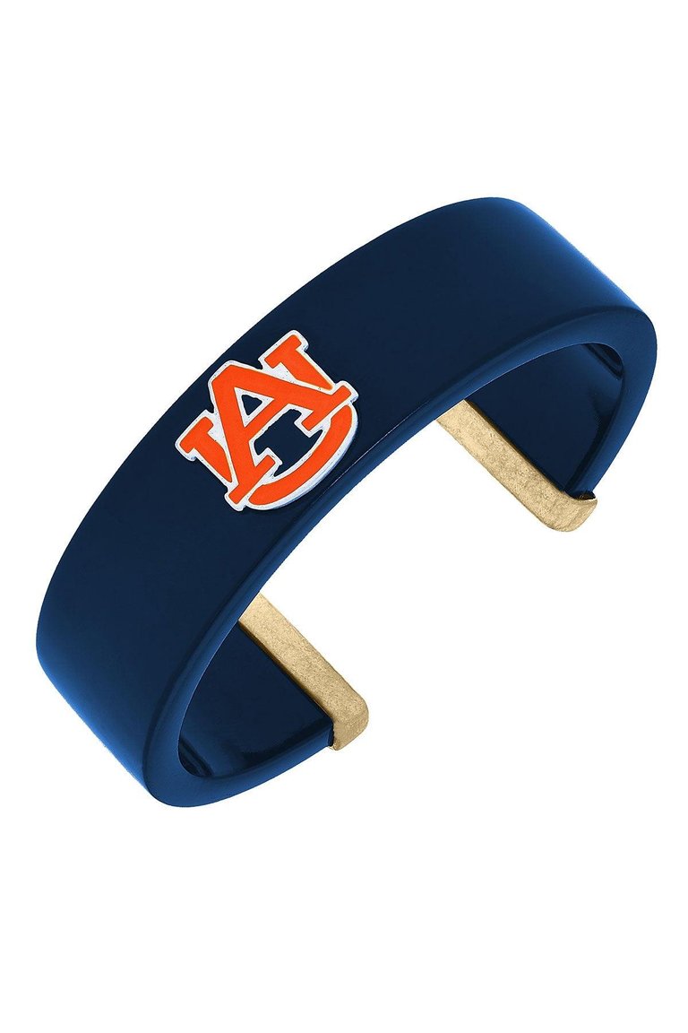Auburn Tigers Resin Logo Cuff Bracelet - Navy
