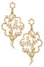 Aurelia Monkey Drop Earrings - Worn Gold