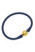 Bali 24K Gold Plated Ball Bead Silicone Children's Bracelet In Navy - Navy