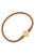 Bali 24K Gold Plated Cross Bead Silicone Bracelet In Metallic Gold - Metallic Gold