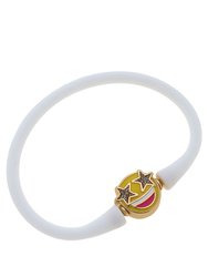 Bali Children's Smiley Face Bracelet - White