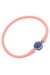 Bali Chinoiserie Bead Silicone Bracelet - Light Pink