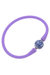 Bali Chinoiserie Bead Silicone Bracelet - Lavender