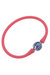 Bali Chinoiserie Bead Silicone Bracelet - Pink