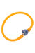 Bali Chinoiserie Bead Silicone Bracelet - Neon Orange