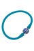 Bali Chinoiserie Bead Silicone Bracelet - Teal