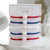 Bali Freshwater Pearl Silicone Bracelet Stack Of 5 - Red, White & Royal Blue