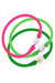 Bali Freshwater Pearl Silicone Bracelet - Neon Pink, Neon Green & Green