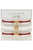 Bali Game Day 24K Gold Bracelet Set Of 3 - Burnt Orange & White