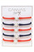 Bali Game Day Freshwater Pearl Bracelet Set of 5 - Orange & Navy