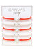 Bali Game Day Freshwater Pearl Bracelet Set Of 5 - Orange & White