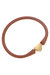 Bali Heart Bead Silicone Bracelet In Metallic Bronze - Metallic Bronze