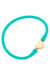 Bali Heart Bead Silicone Bracelet In Mint - Mint