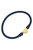 Bali Heart Bead Silicone Bracelet In Navy - Navy