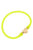 Bali Heart Bead Silicone Bracelet In Neon Yellow - Neon Yellow