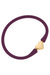 Bali Heart Bead Silicone Bracelet In Plum - Plum