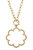 Belle Studded Flower T-Bar Necklace