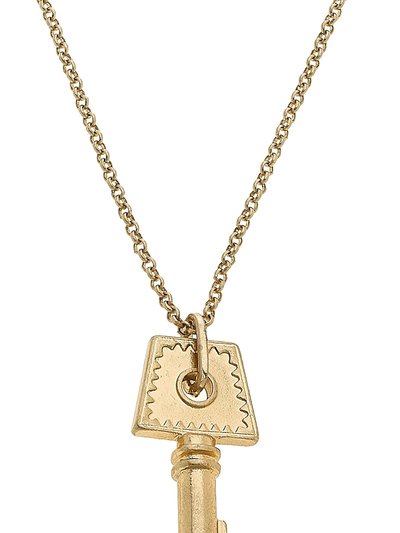 Canvas Style Boston Key Delicate Chain Necklace product