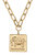 Bracy Elephant Pendant Necklace - Worn Gold