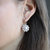 Caine Pearl Flower Drop Earrings