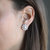 Caine Pearl Flower Stud Earrings